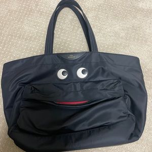 Anya hindmarch eyes nylon tote black